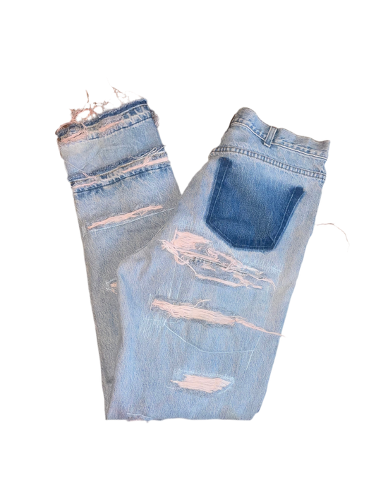 005 JEANS "POCKETS UNDER DISTRESS"